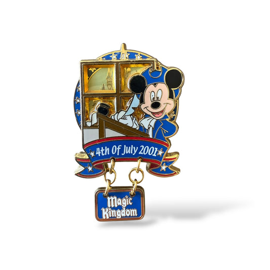 WDW 4th of July 2001 Mickey Magic Kingdom Pin