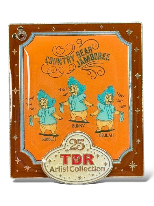 TDR Artist Collection 2008 Country Bear Jamboree Pin