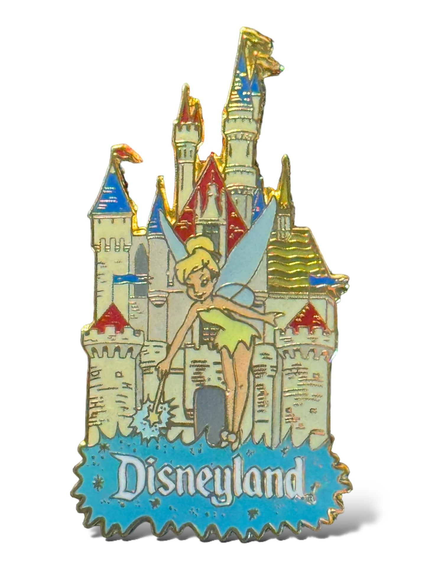JDS Walt Disney 100th Year Tinker Bell Disneyland Castle Pin