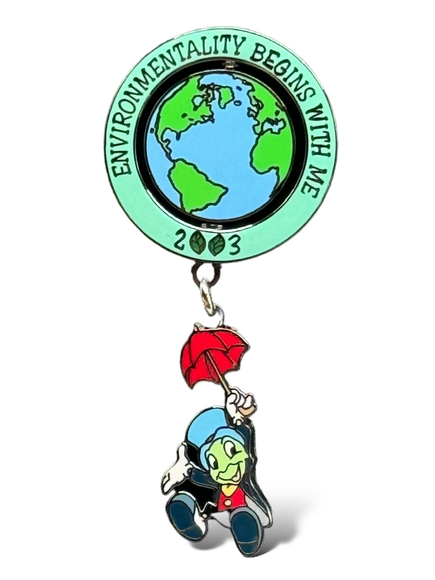 DEC Environmentality Begins With Me 2003 Jiminy Cricket Pin