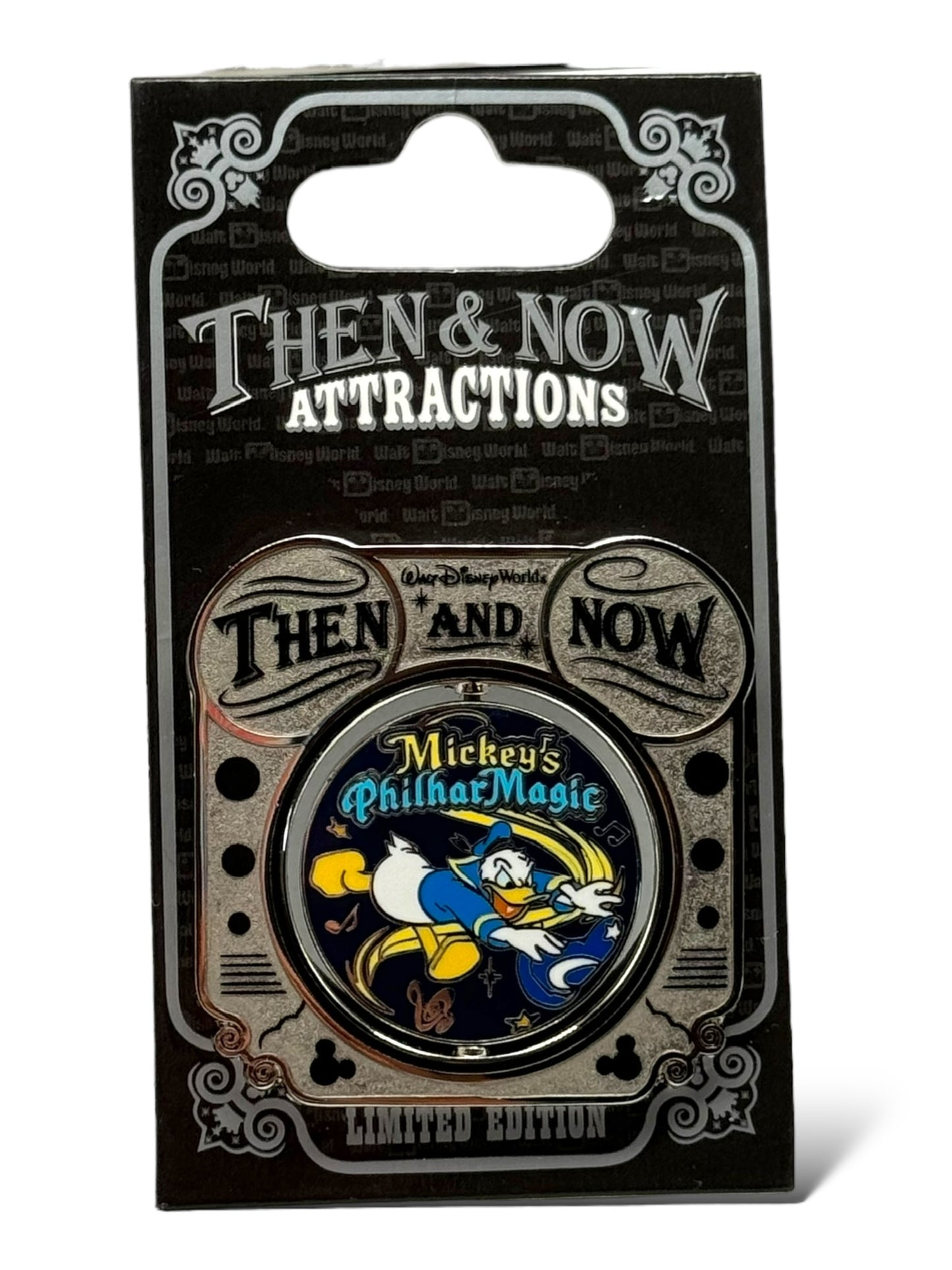 WDW Then and Now Legend of The Lion King to Mickey's PhilharMagic Pin