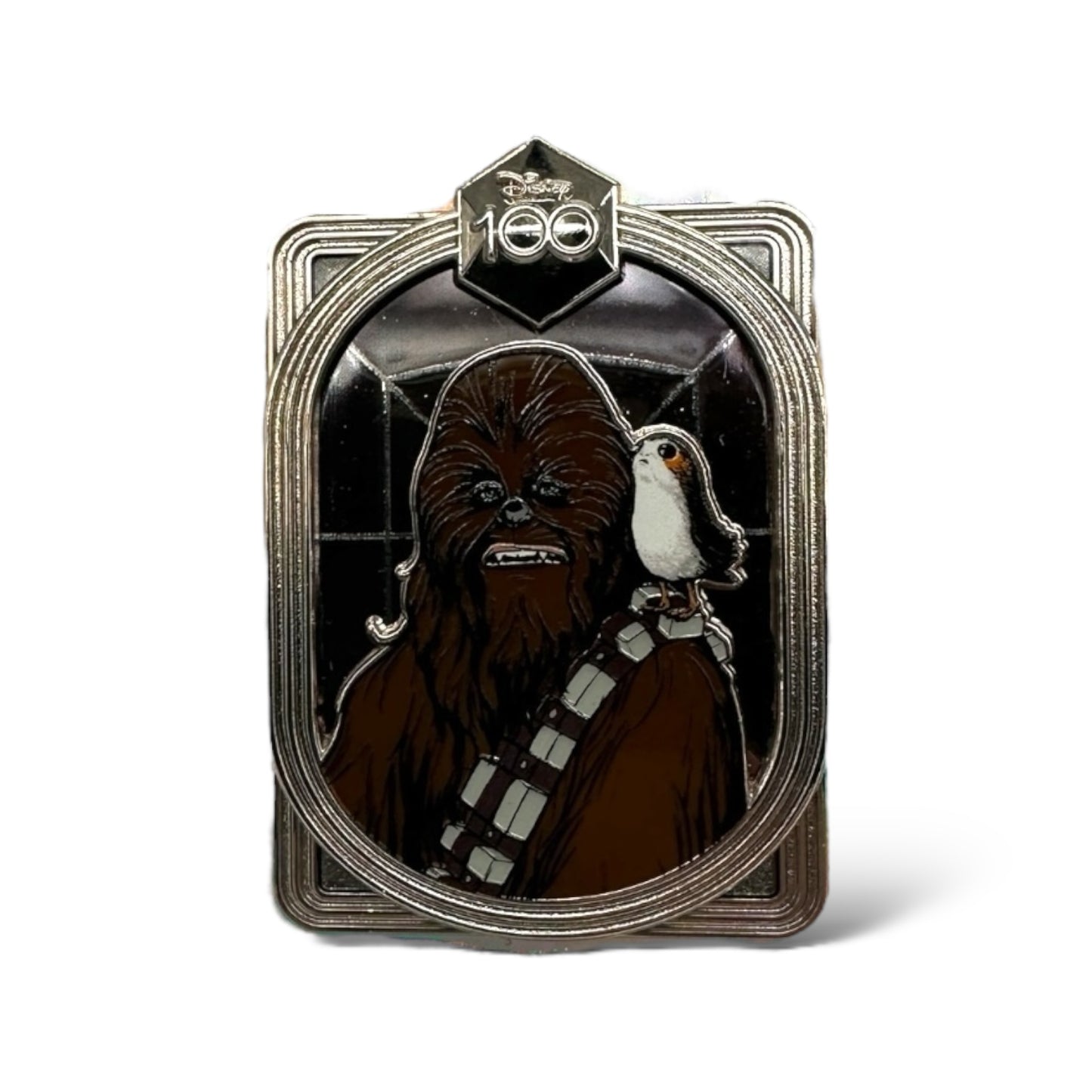 DEC Disney 100 Chewbacca and Porg Pin