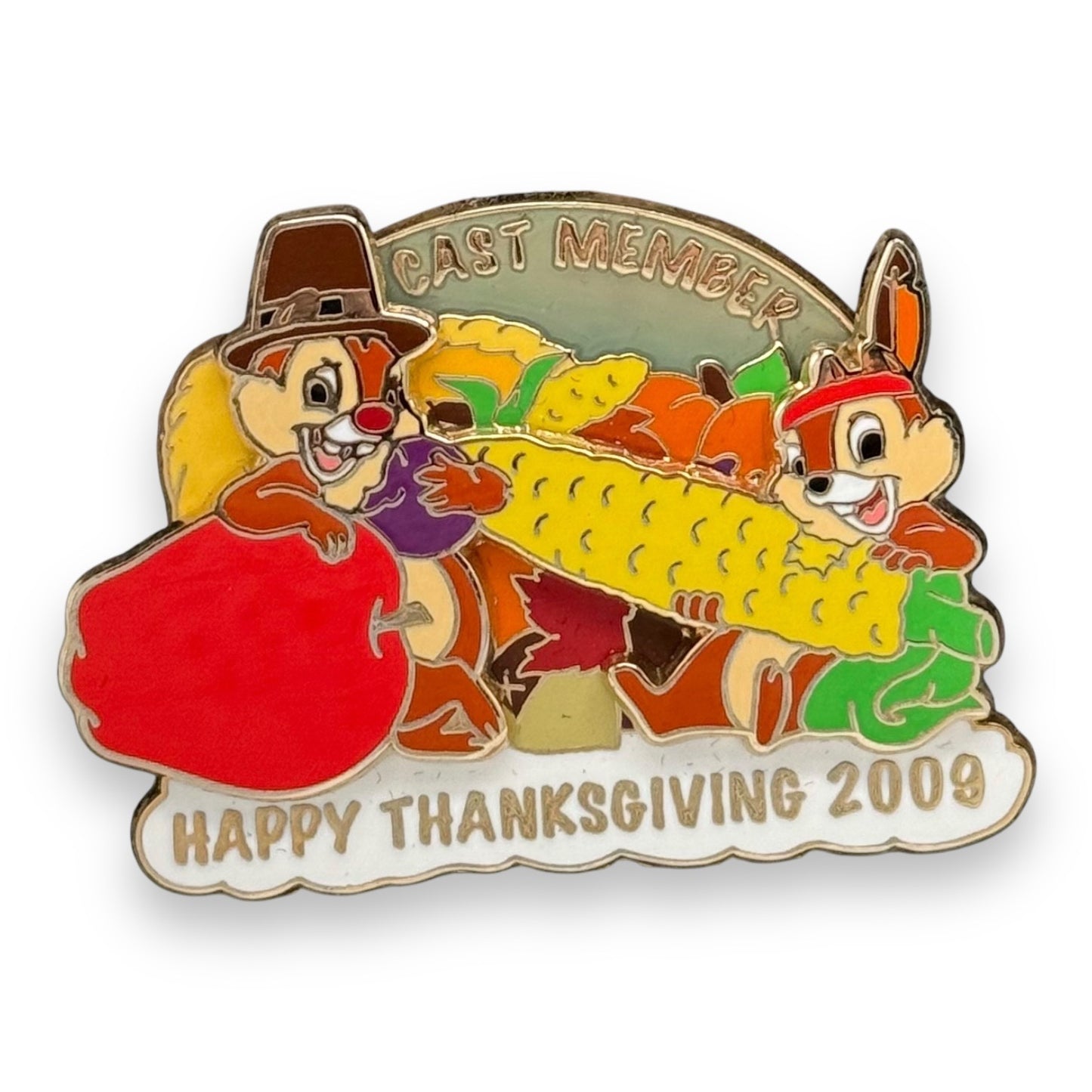 DEC Happy Thanksgiving 2009 Chip n' Dale Pin