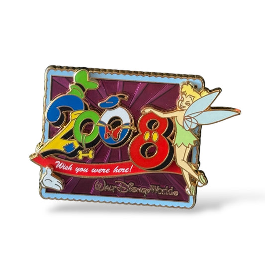 WDW White Glove Wish You Were Here 2008 Tinker Bell Pin