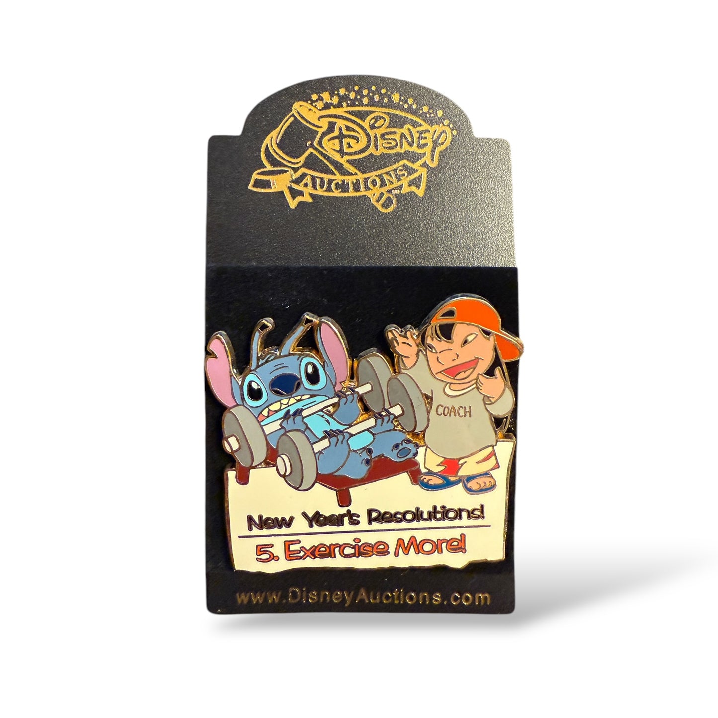 Disney Auctions New Year Resolutions Lilo & Stitch Exercise More Pin