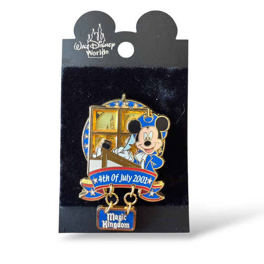 WDW 4th of July 2001 Mickey Magic Kingdom Pin