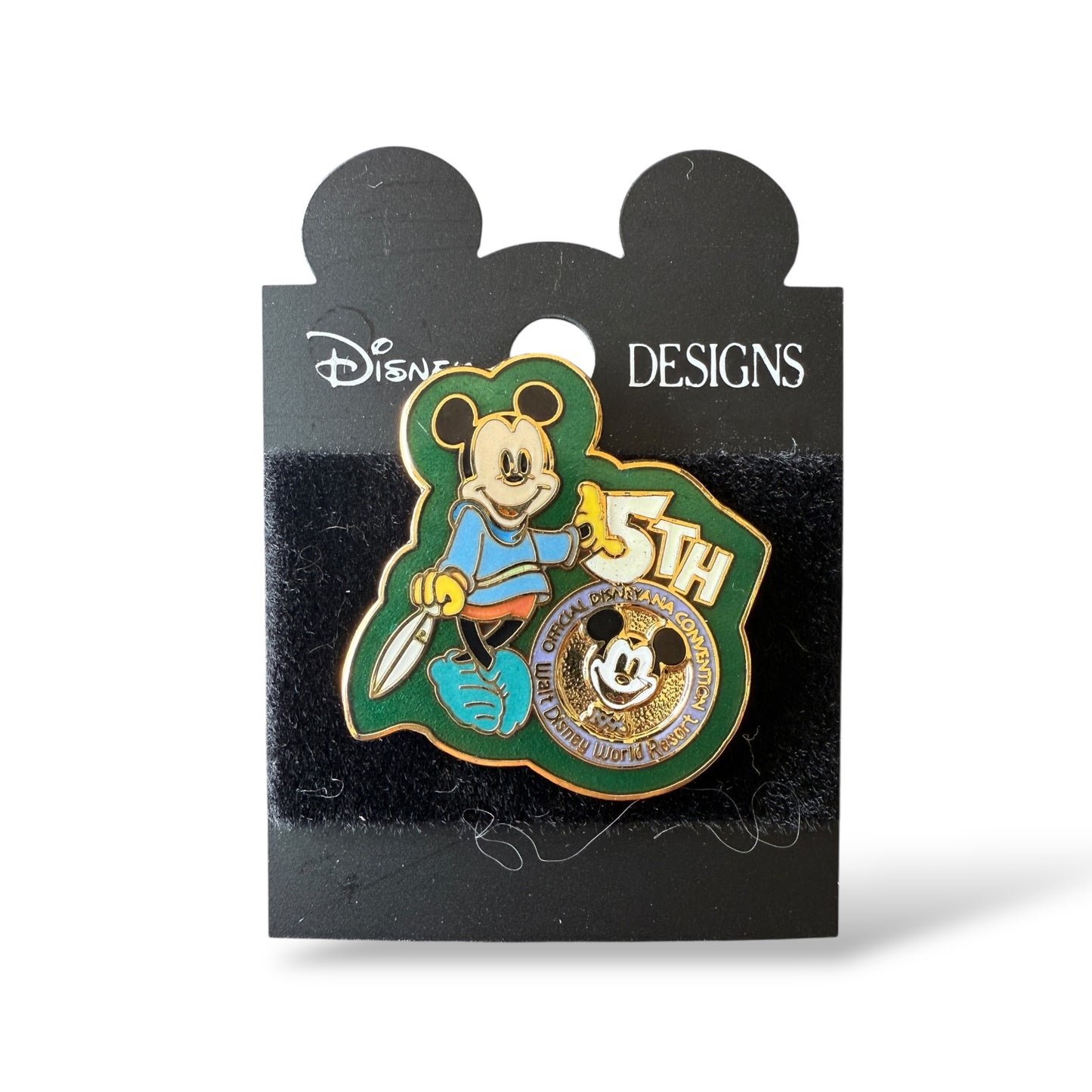 WDW 5th Disneyana Convention Logo Mickey Mouse Pin