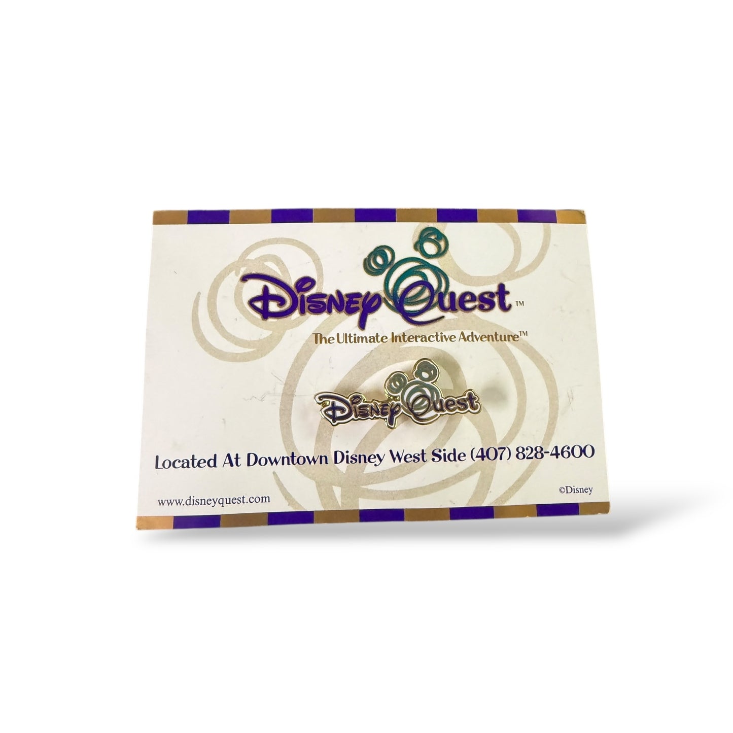 WDW Disney Quest Logo Pin