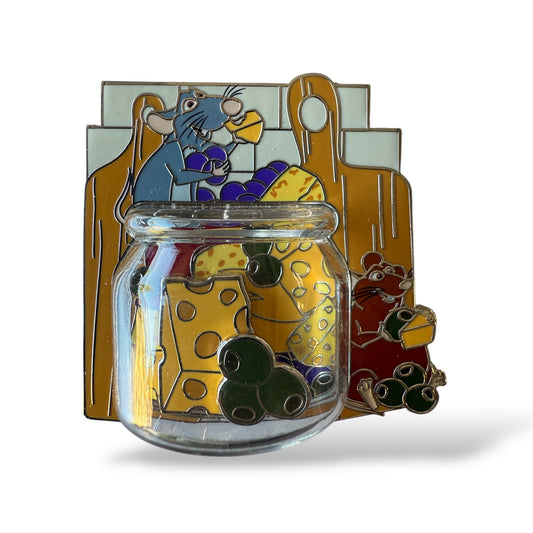 Disney Parks Magical Collections Remy and Emile 3D Jar Pin