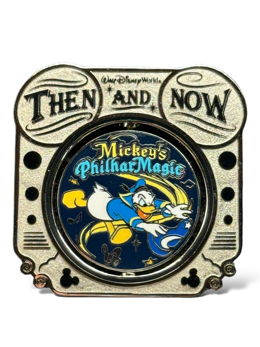 WDW Then and Now Legend of The Lion King to Mickey's PhilharMagic Pin