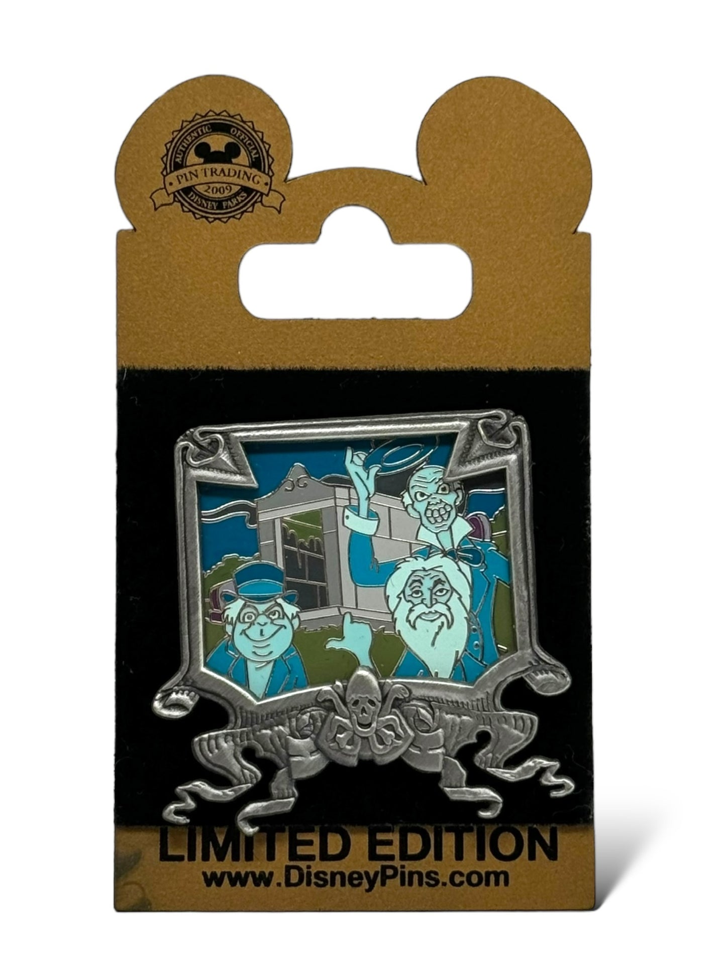 WDW Gold Card The Haunted Mansion Hitchhiking Ghosts Pin