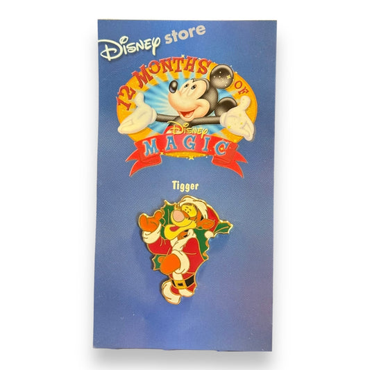 Disney Store 12 Months of Magic Christmas Wreath Tigger Pin