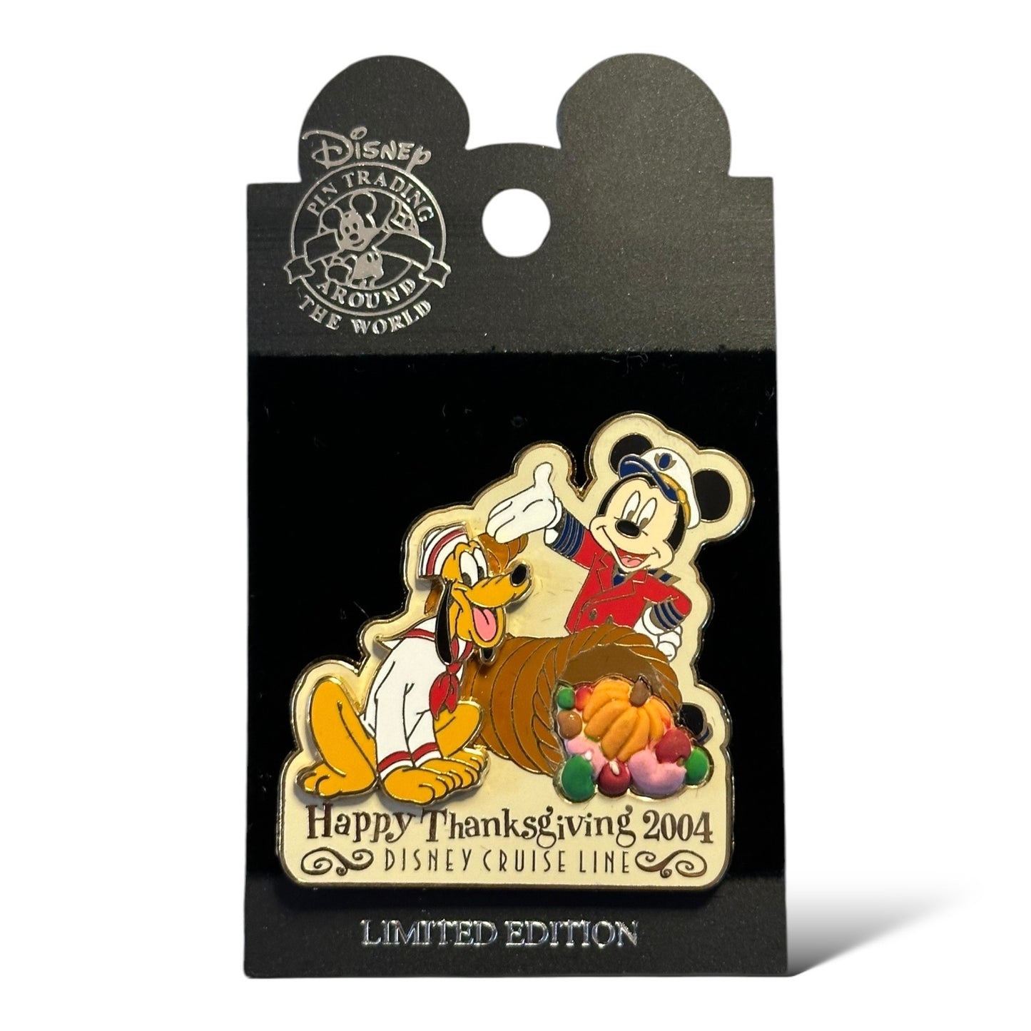 DCL Happy Thanksgiving 2004 Mickey & Pluto Pin