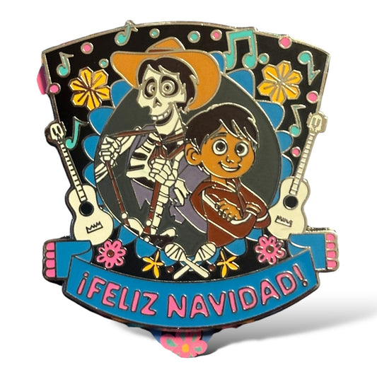DLR Coco and Hector Feliz Navidad Pin