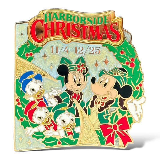 TDR Harborside Christmas 2003 Mickey, Minnie, Huey, Dewie & Louie Pin