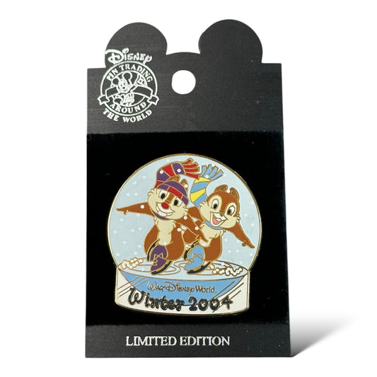 WDW Chip n' Dale Winter Surprise Ice Skating Pin