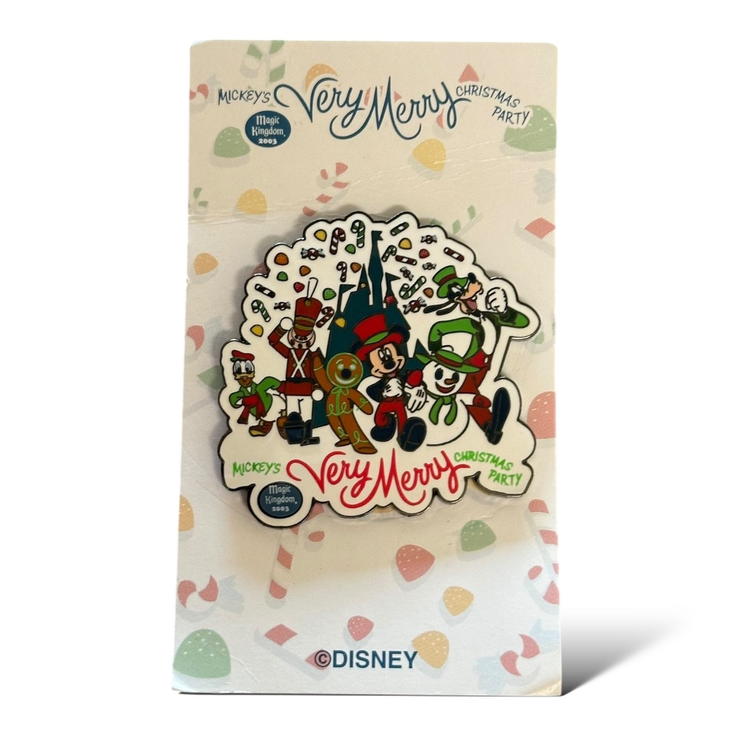 WDW Mickey's Very Merry Christmas Party 2003 Logo Pin