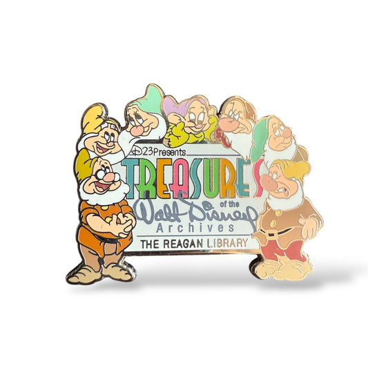 D23 The Seven Dwarfs Treasures of the Walt Disney Archives The Reagan Library Pin