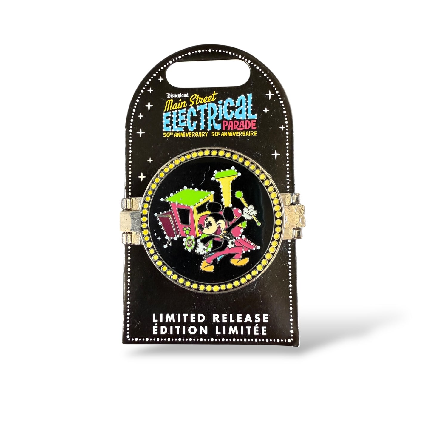 Disney Parks Main Street Electrical Parade Mickey, Captain Hook and Alice Folding Pin