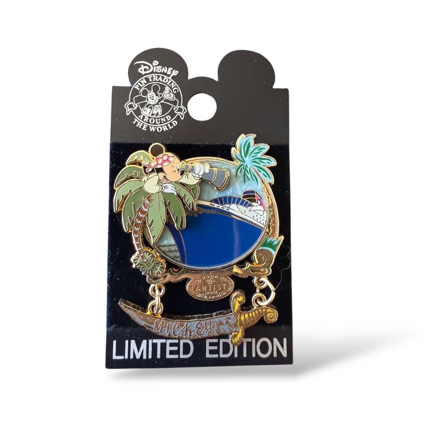 DCL Artist Choice Pirate Mickey Mouse Pin