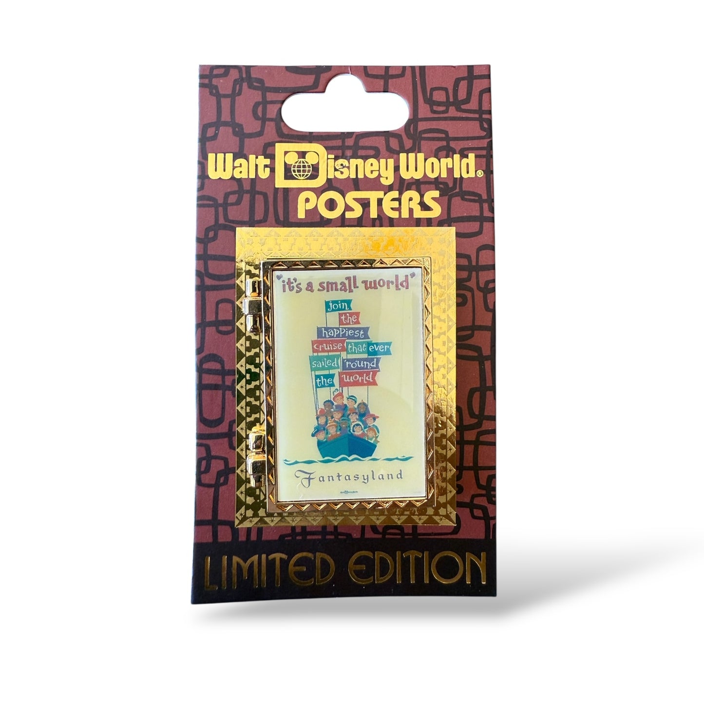 WDW Attraction Posters It's a Small World Pin