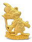 JDS 100 Relief Gold Tone Timothy Pin