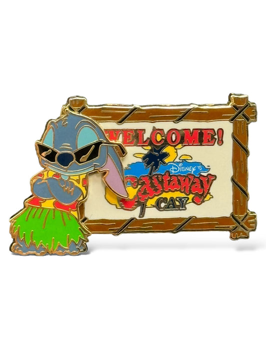 DCL Stitch Castaway Cay Island Pin