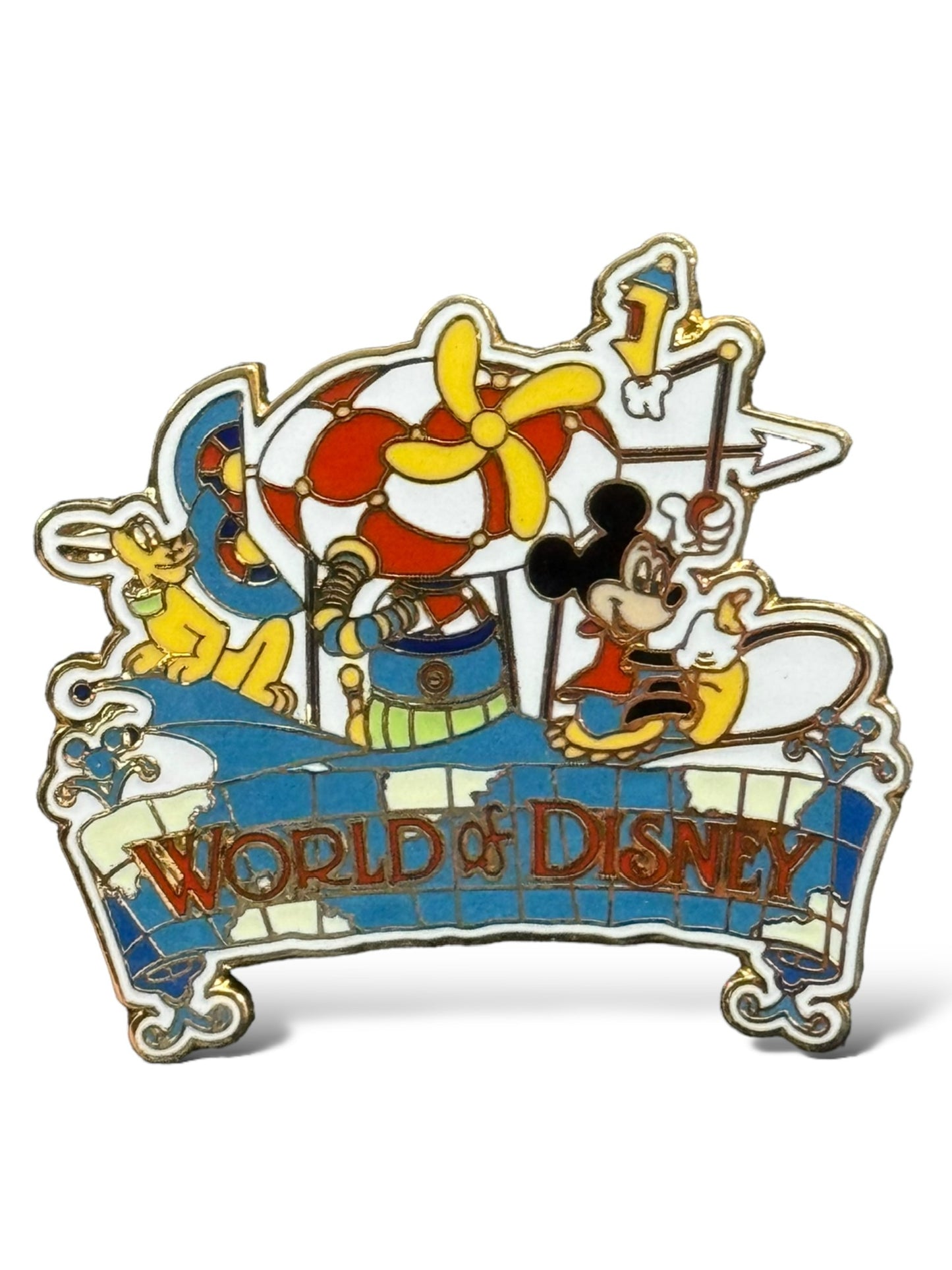 DEC Mickey & Pluto World Of Disney Opening Crew Pin