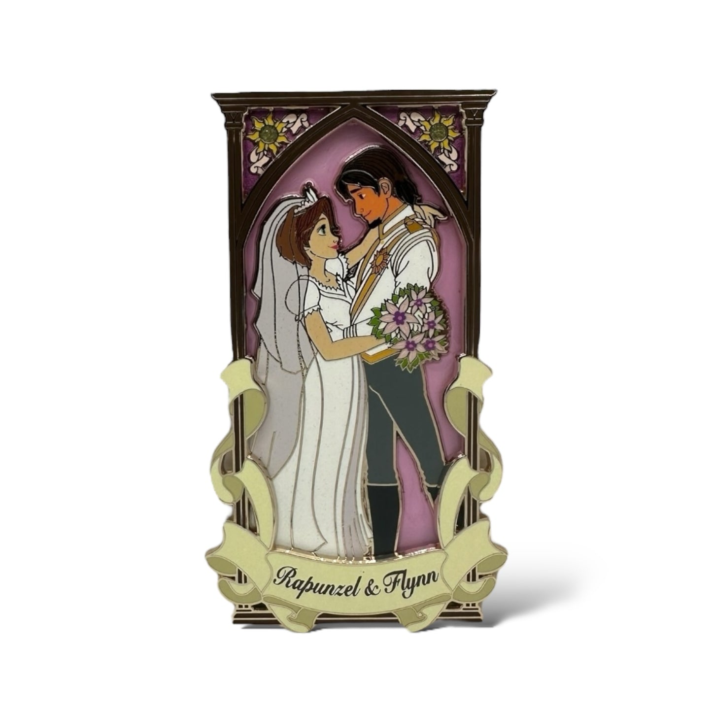 WDI Wedding Portrait Rapunzel and Flynn Pin