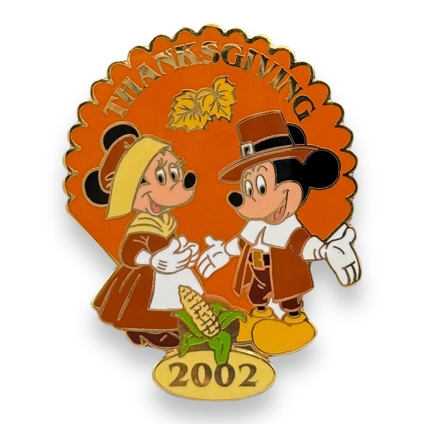 DEC Thanksgiving 2002 Mickey & Minnie Pin