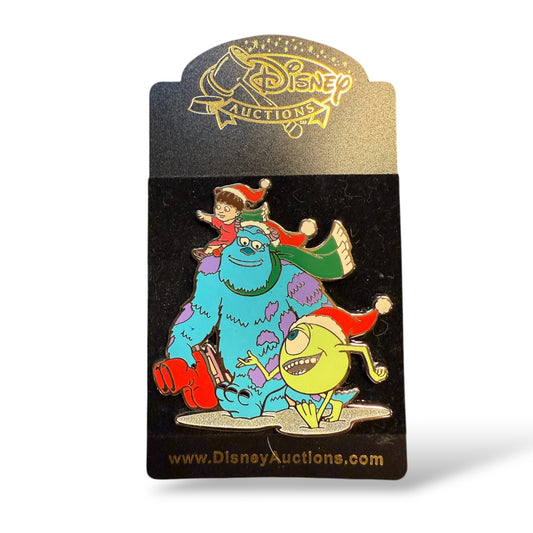 Disney Auctions Winter Mike, Sulley and Boo Pin