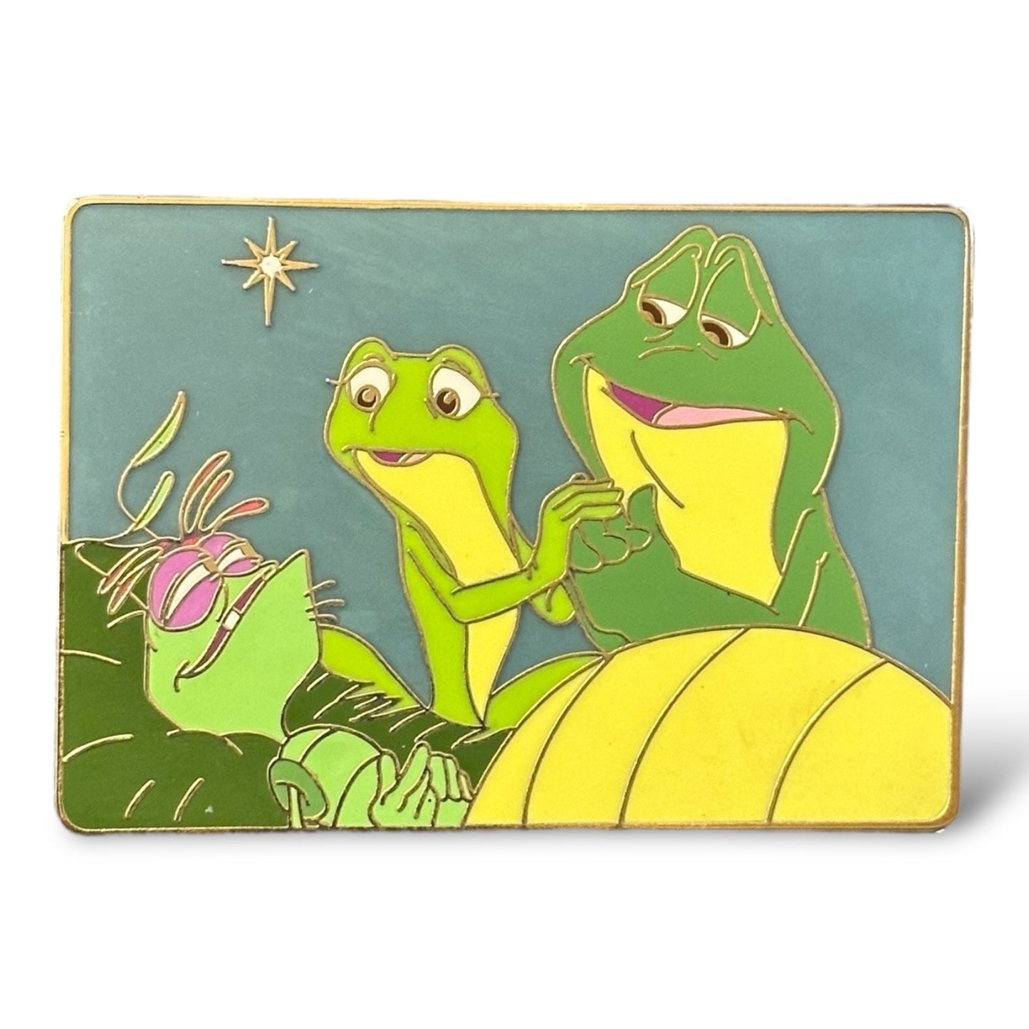 Princess and The Frog Tiana, Naveen, and Ray Fantasy Pin