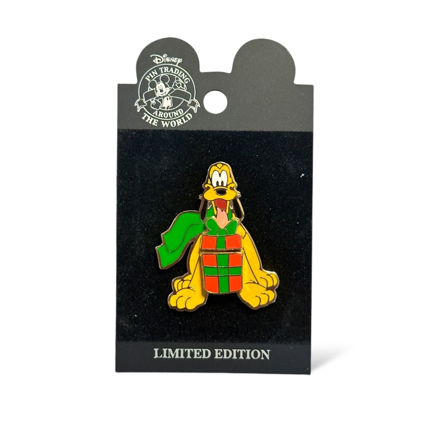 WDW Christmas Present Pluto Pin