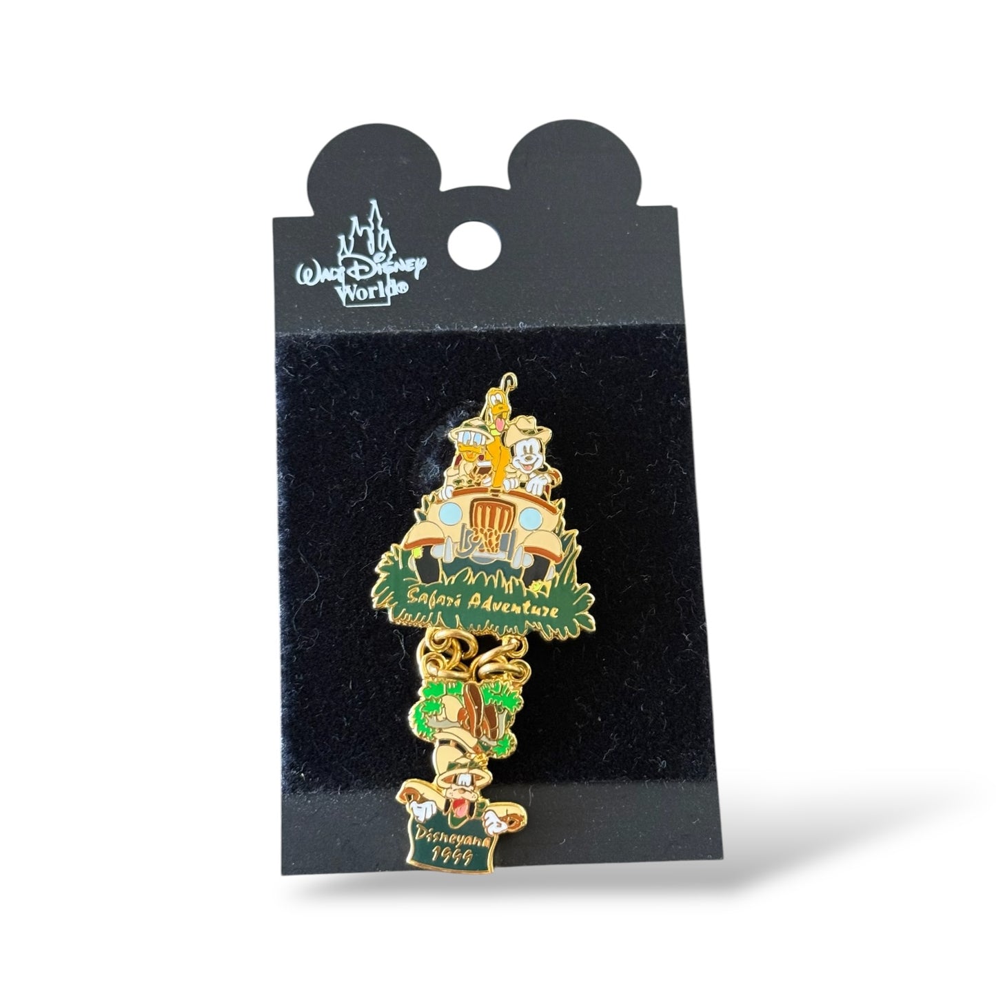 Disney Parks Mickey Mouse, Donald Duck & Pluto Safari Adventure Pin