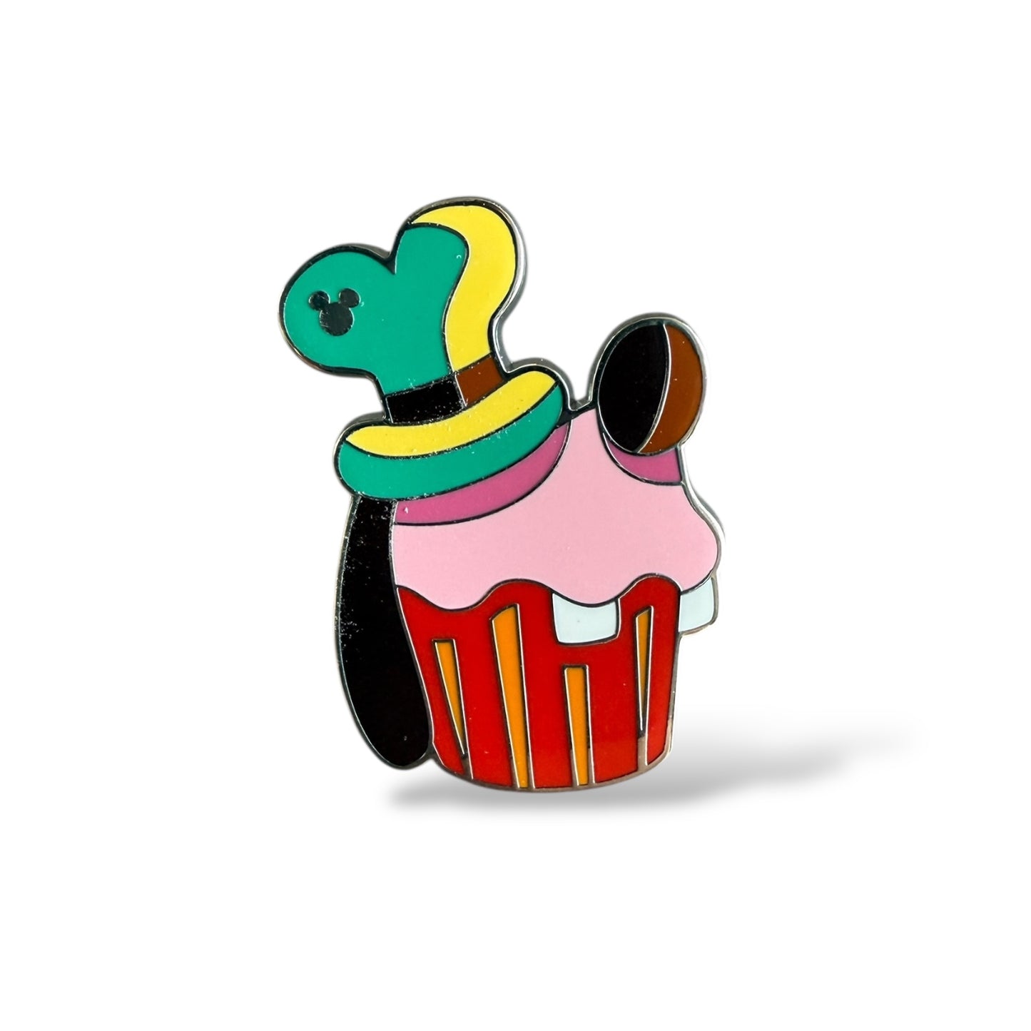 Cast Lanyard Cupcake Treats Goofy Hidden Mickey Pin