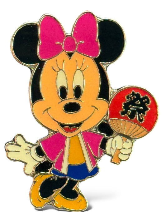 TDR Game Prize Minnie Japanese Happi Coat Pin