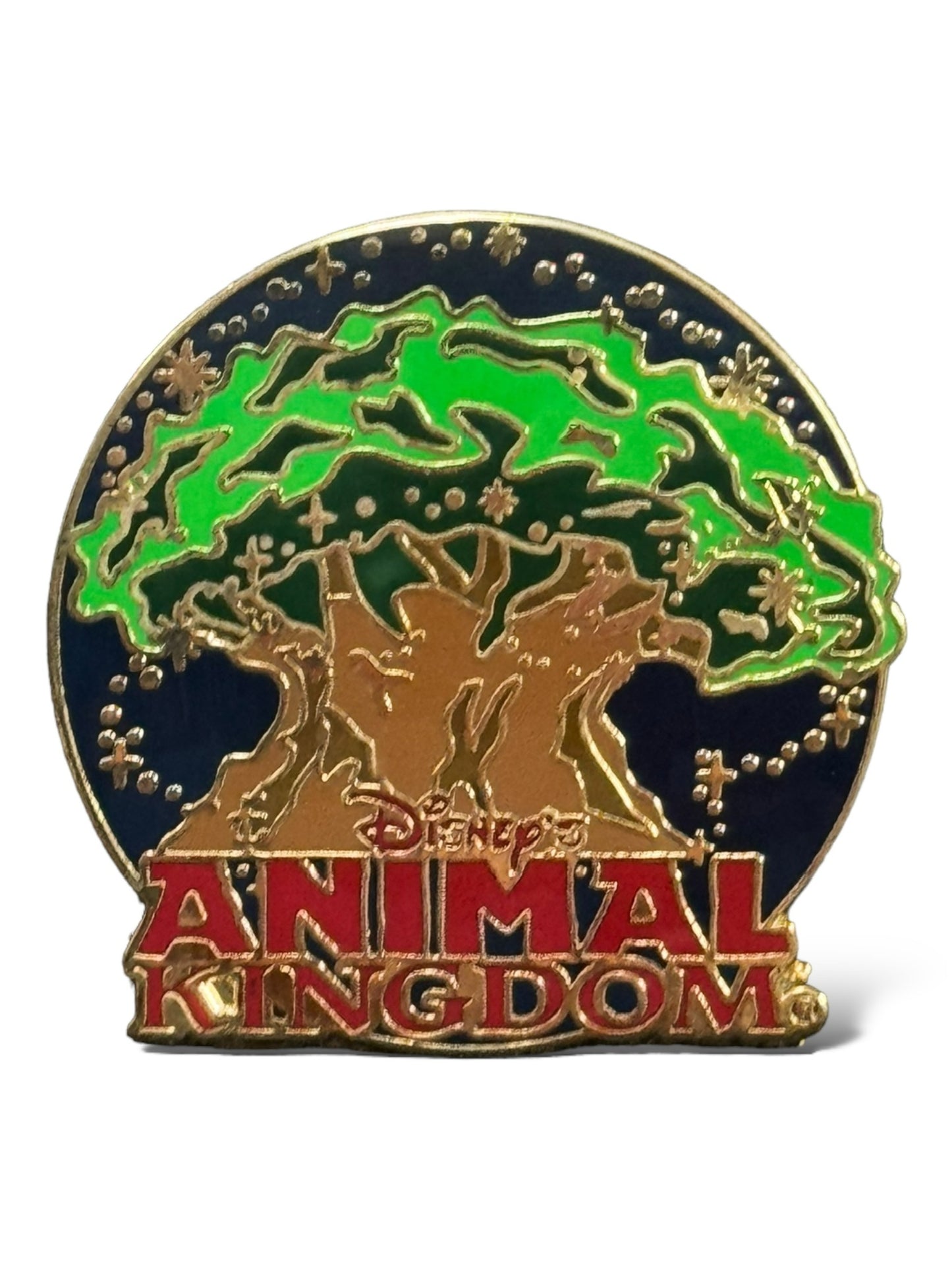 WDW Booster Collection 4 Parks Logo Animal Kingdom Pin