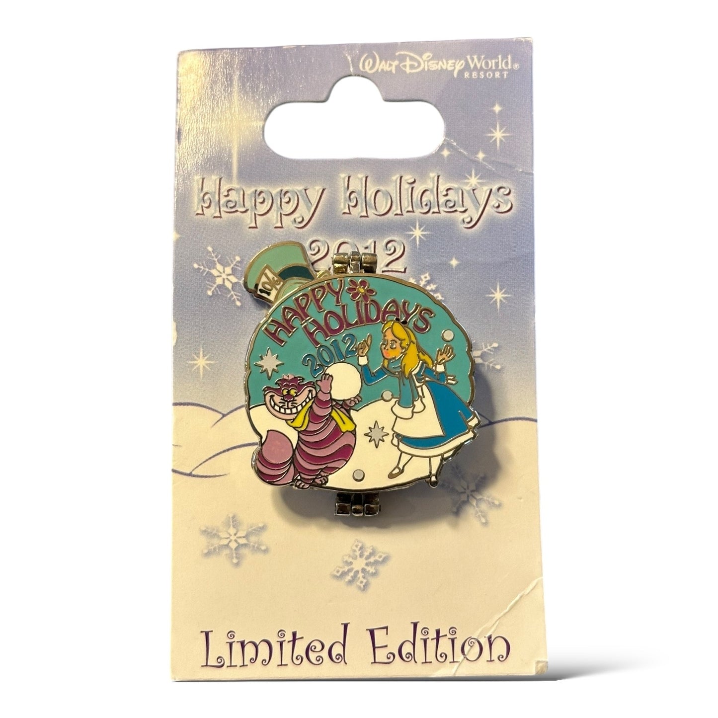 WDW Holiday 2012 Snowman Alice in Wonderland Pin