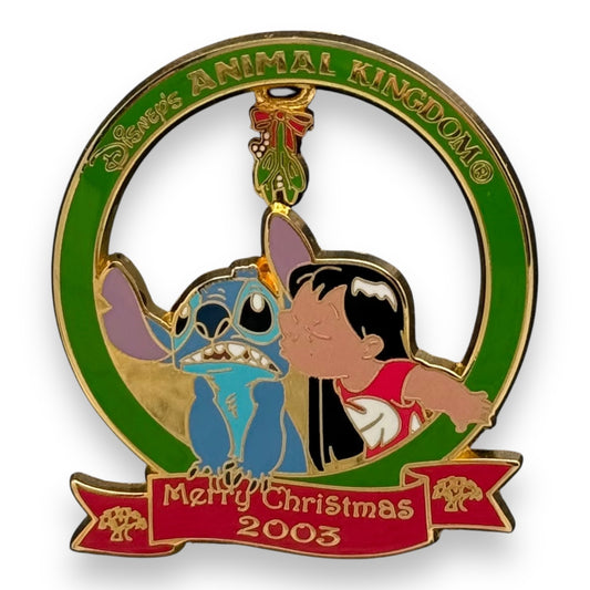 WDW Christmas Mistletoe Lilo & Stitch Pin