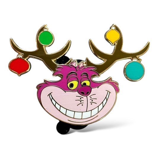 DSSH Holiday Antlers Christmas Ornaments Cheshire Pin