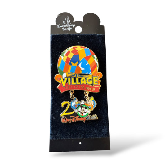 WDW Millennium Village 2000 Mickey Mouse, Donald Duck and Goofy Dangle Pin