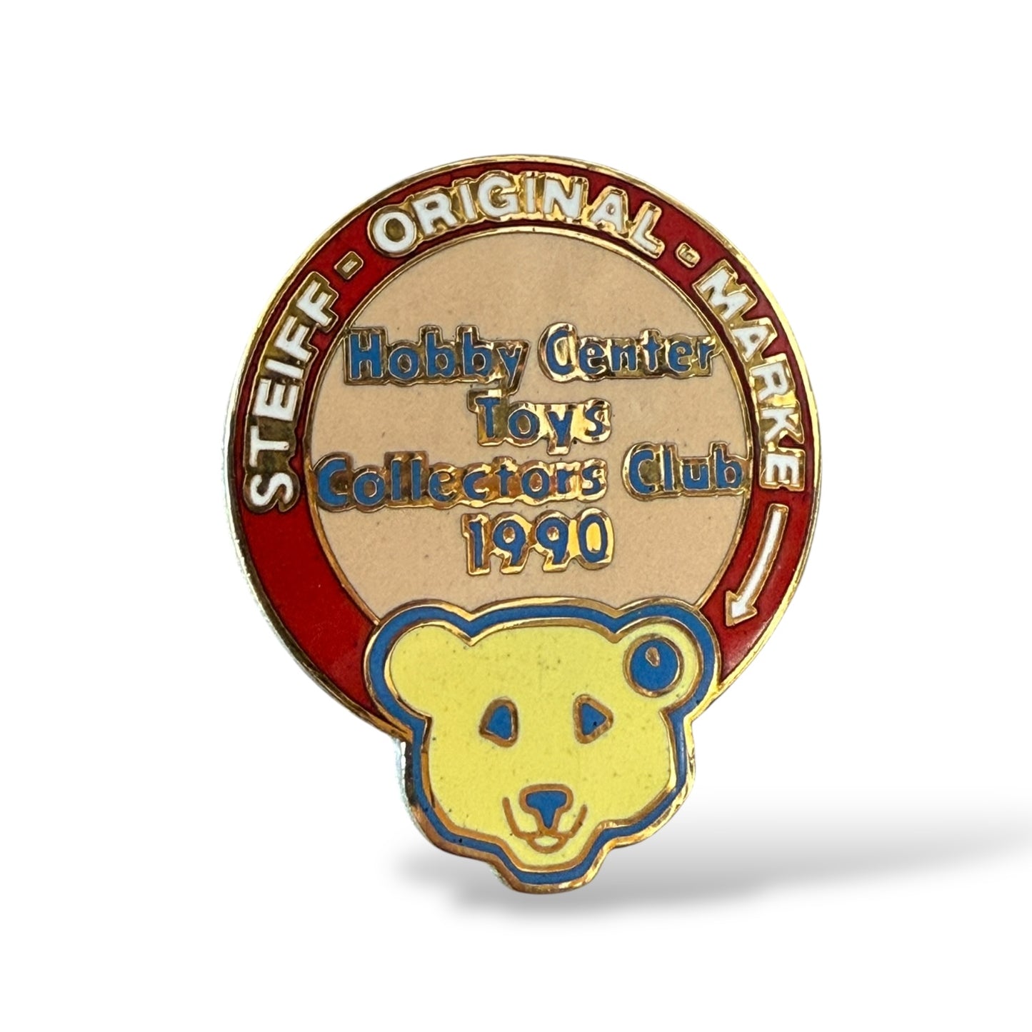 Hobby Center Toys 1990 Steiff Teddy Bear Pin