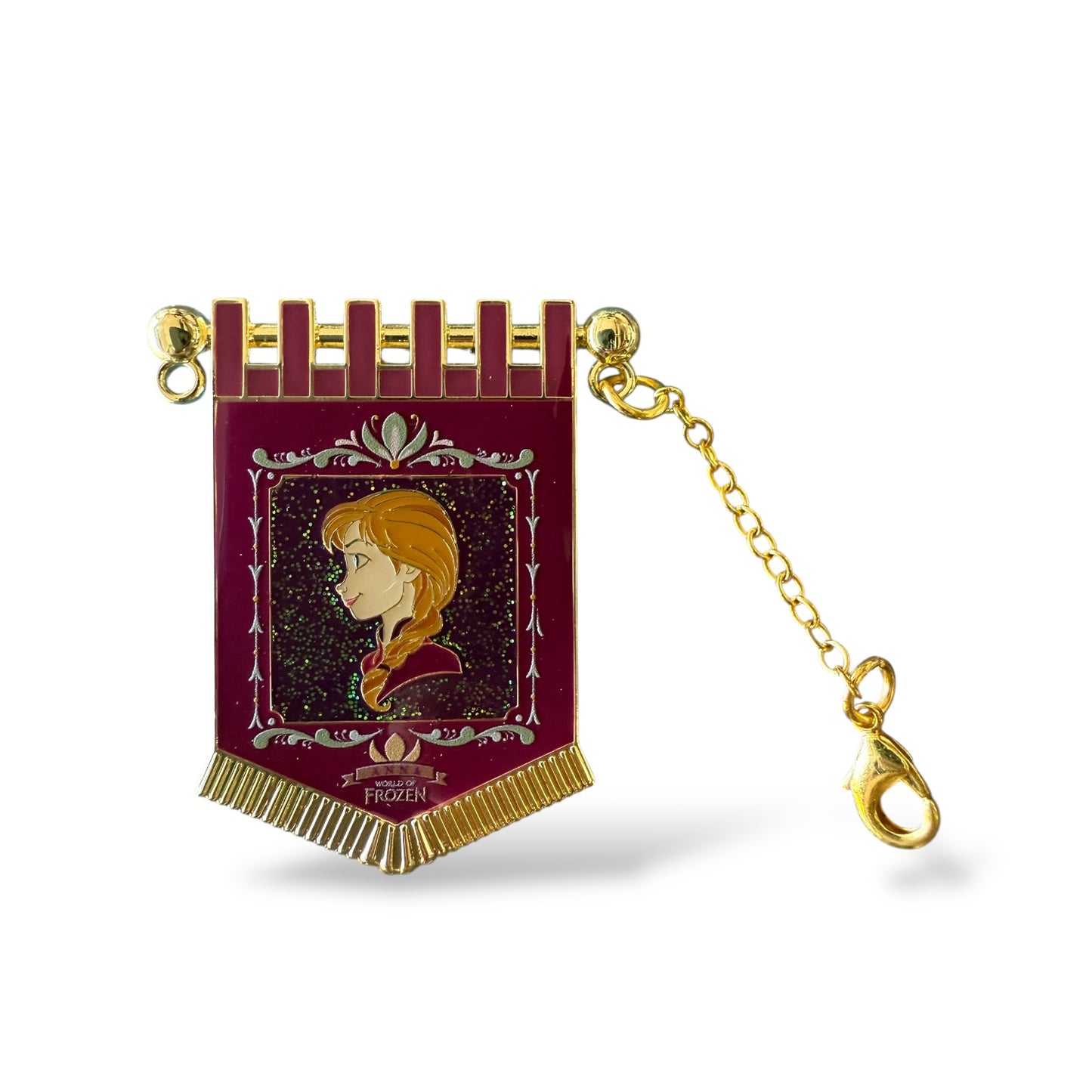 HKDL World of Frozen Chain Banner Anna Pin
