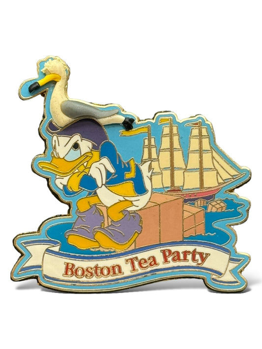 WDW Mickey's Star Spangled Pin Event The Boston Tea Party Donald Pin