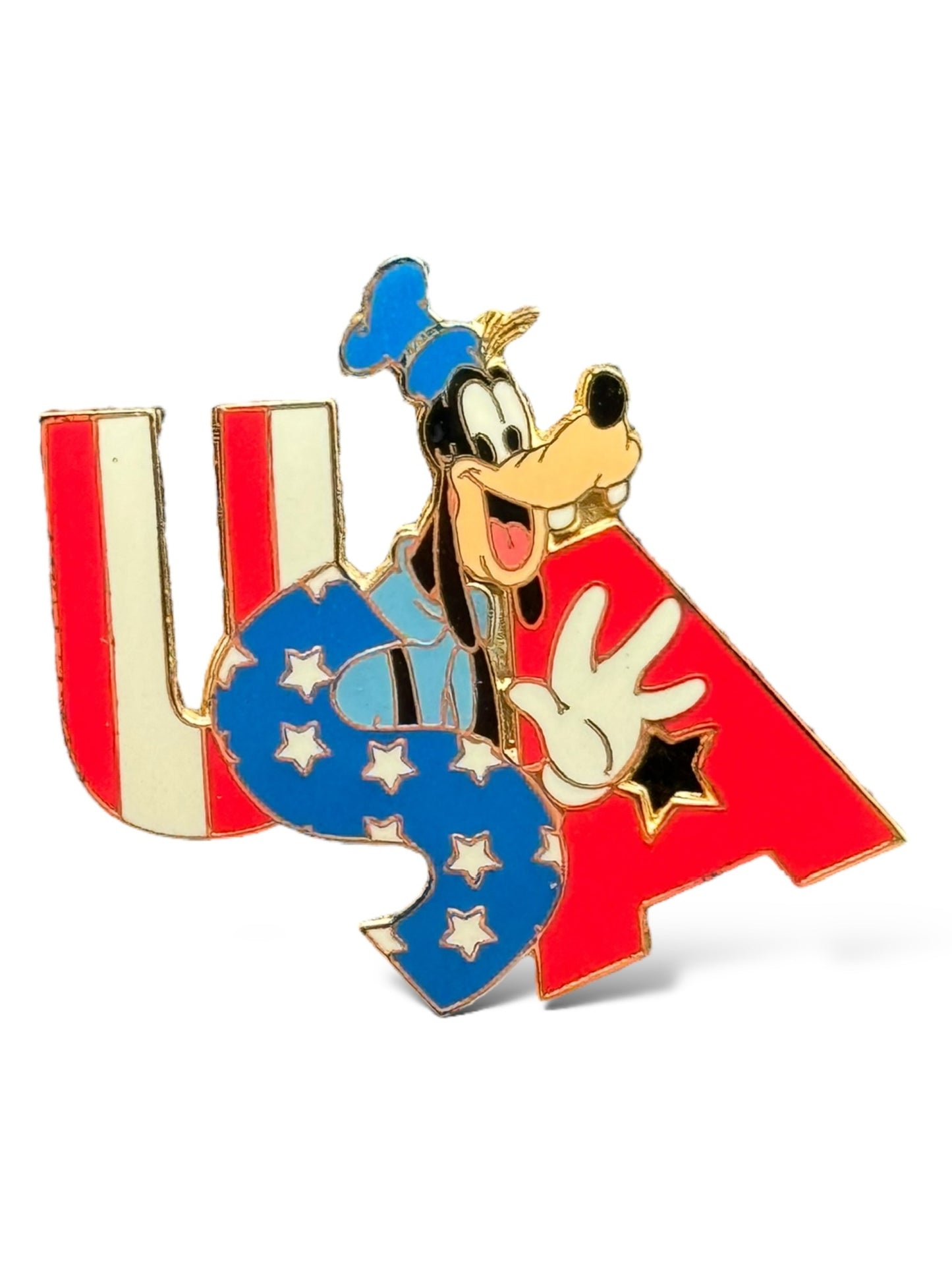 Cast Lanyard Goofy USA Hidden Mickey Pin