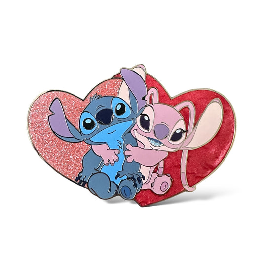 DLRP Valentine's Day Stitch and Angel Pin
