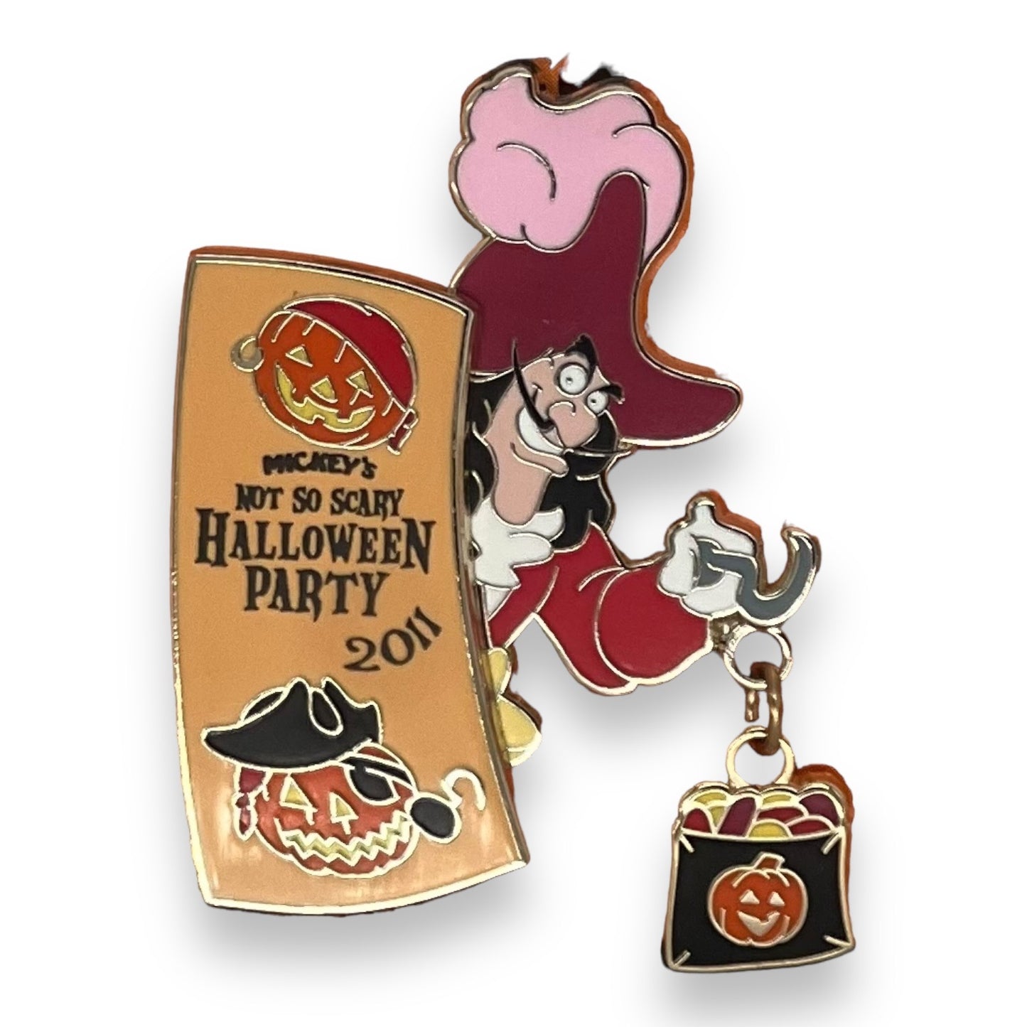 WDW Mickey's Not So Scary Halloween Party 2011 Captain Hook Pin