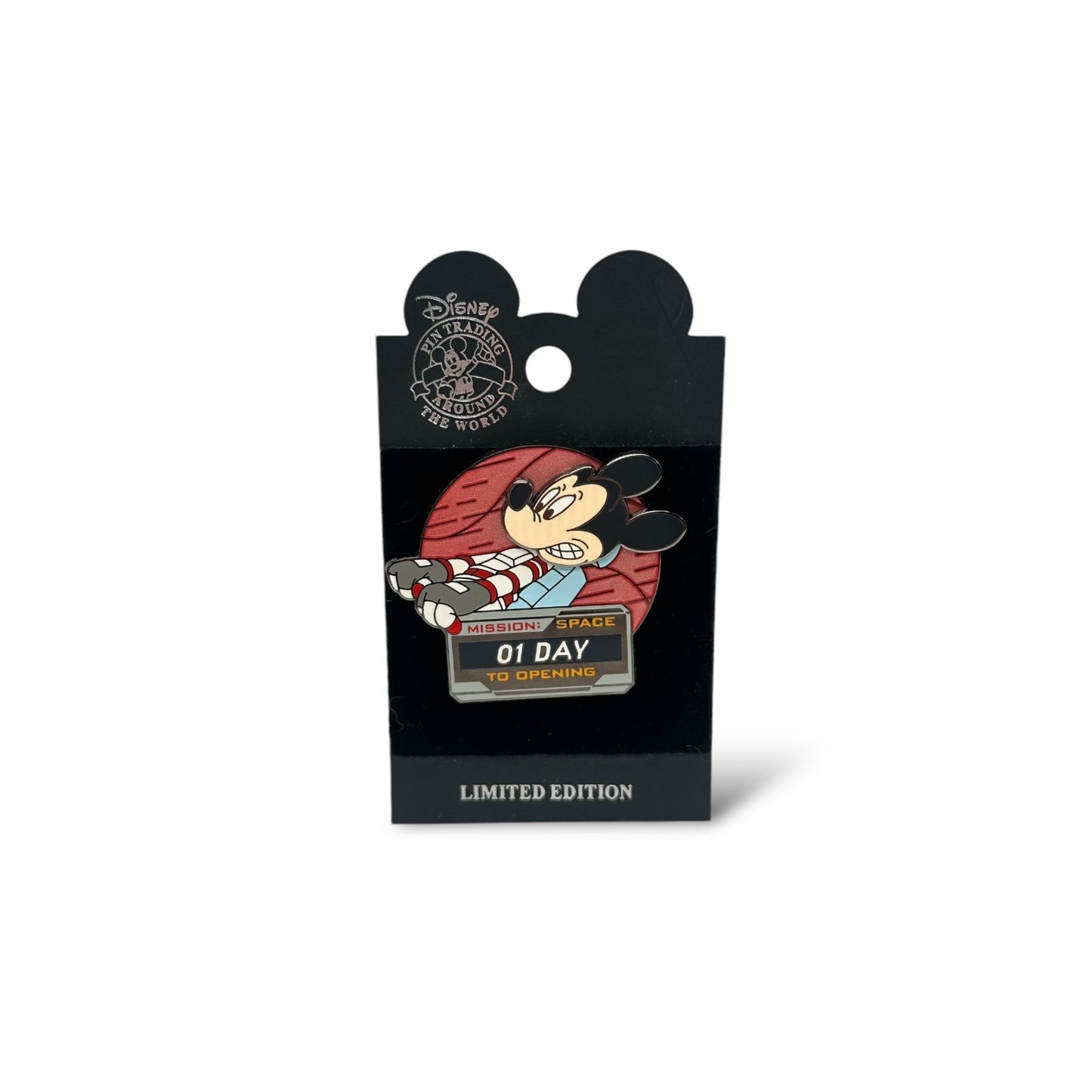 WDW Mission: Space Countdown to Opening 1 Day Mickey Pin