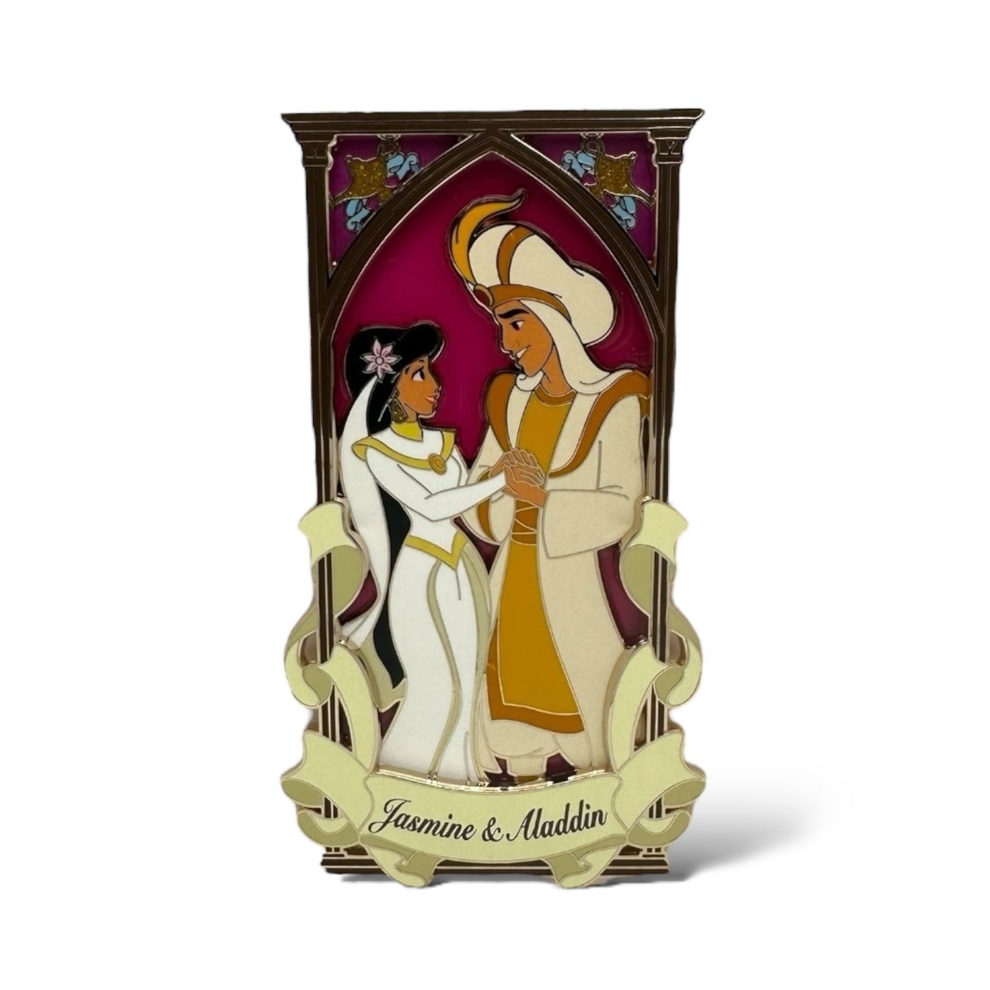 WDI Wedding Portrait Aladdin and Jasmine Pin