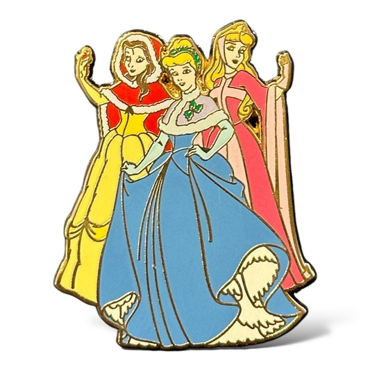 Disney Shopping Advent Holiday Tree Cinderella, Belle, and Aurora Pin